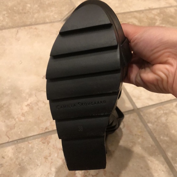 New Camilla Skovgaard architectural cage gladiator wedge platform floating heels - Picture 7 of 7